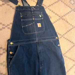 Carhartt Dark Blue Denim Overalls